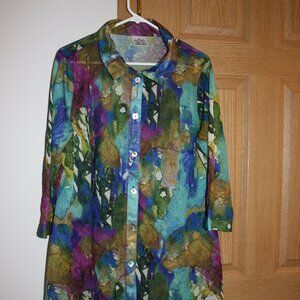 Parsley & Sage Colorful Blouse size XL
